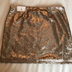 Gap size two, sequin mini skirt
